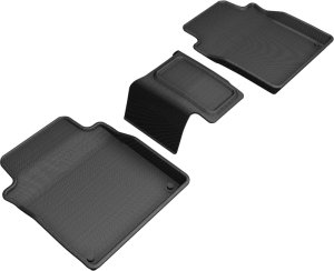 Audi A8L Floor Mats - Rear - 3D MAXpider - Kagu Series - Black - `19-`20 Audi A8L Floor Mats - Rear - 3D MAXpider - Kagu Series - Black - `19-`20